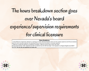 Nevada CPC, Clinical Hours Tracker, Supervision Log for Licensed Professional  Counselor - Counseling Graduation Gift