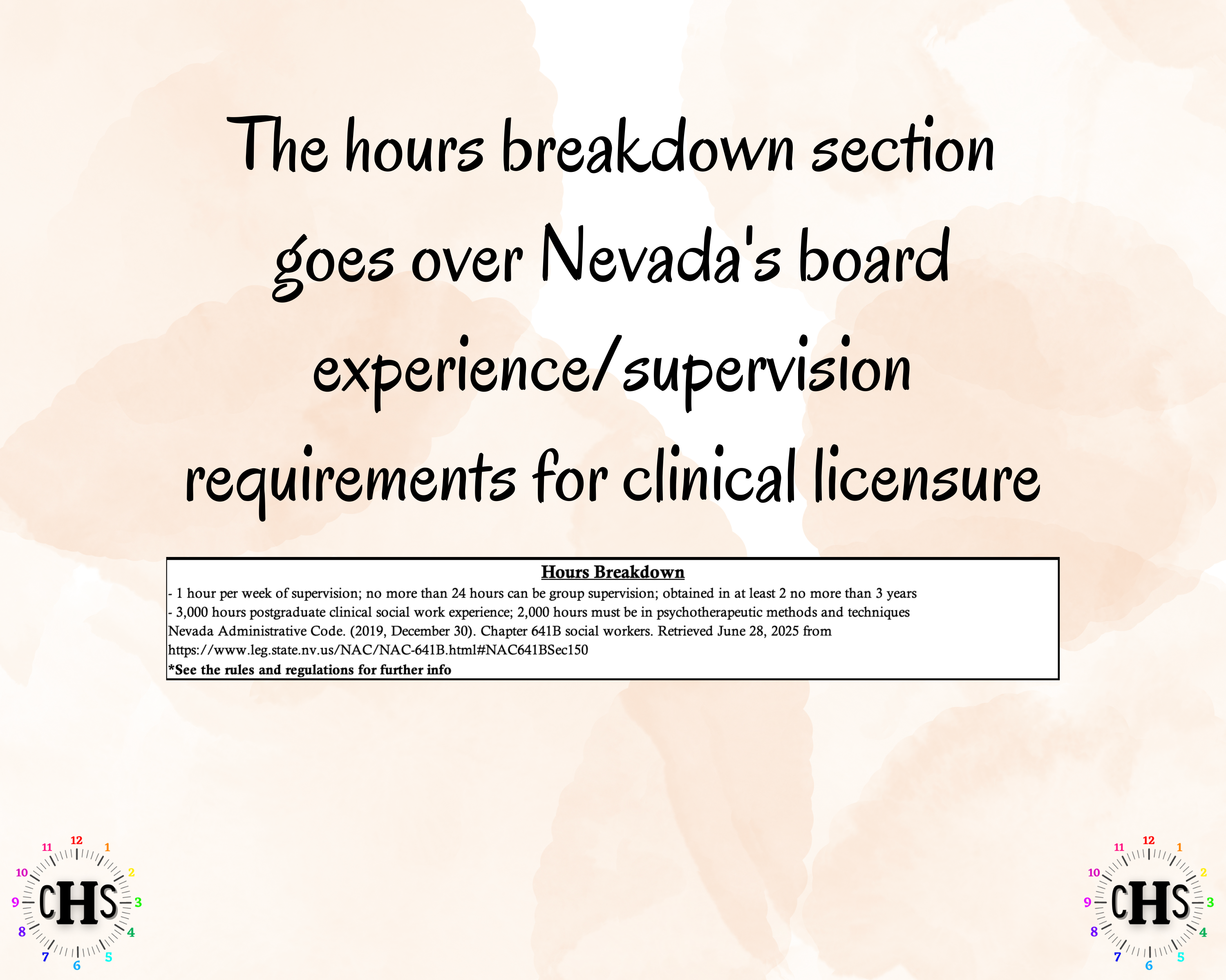 Nevada, LCSW Hours Tracker, Clinical Supervision Log for Master Social Worker - MSW Student or MSW Graduation Gift
