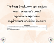 Tennessee LPC/MHSP, Clinical Hours Tracker, Supervision Log for Licensed Professional Counselor - Counseling Graduation Gift