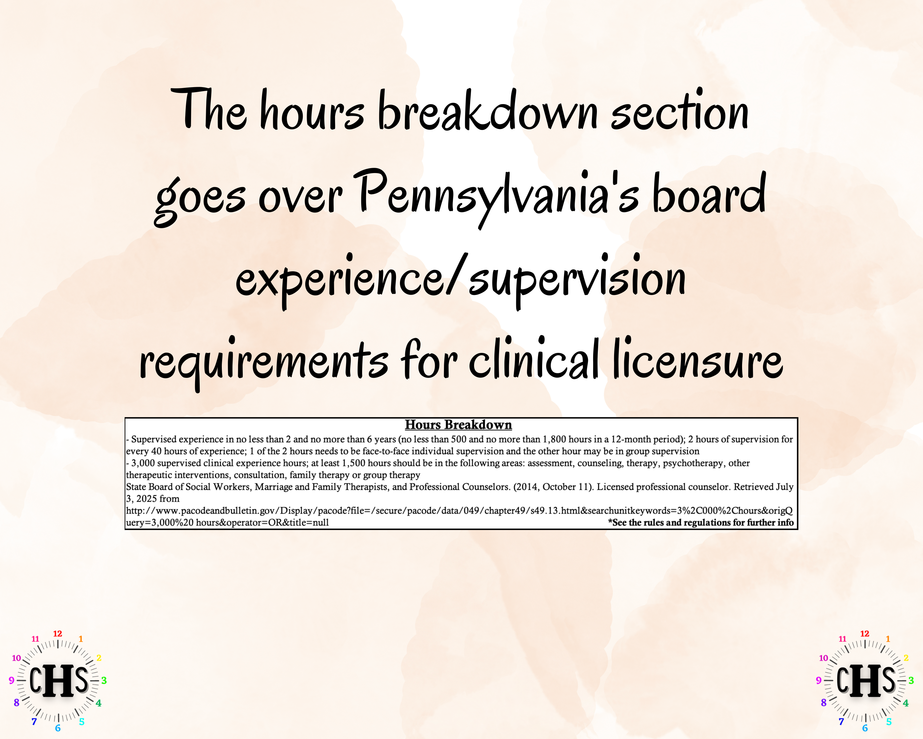 Pennsylvania LPC, Clinical Hours Tracker, Supervision Log for Provisional Licensed Professional Counselor - Counseling Graduation Gift