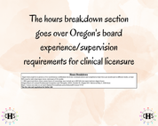 Oregon LPC, Clinical Hours Tracker, Supervision Log for Licensed Professional Counselor Registered Intern - Counseling Graduation Gift
