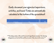 New Hampshire LCMHC, Clinical Hours Tracker, Supervision Log for Associate Licensed Counselor - Counseling Graduation Gift