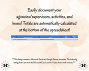 Hawaii LMFT, Clinical Hours Tracker, Supervision Log for Marriage and Family Therapy Intern - Therapist Graduation Gift