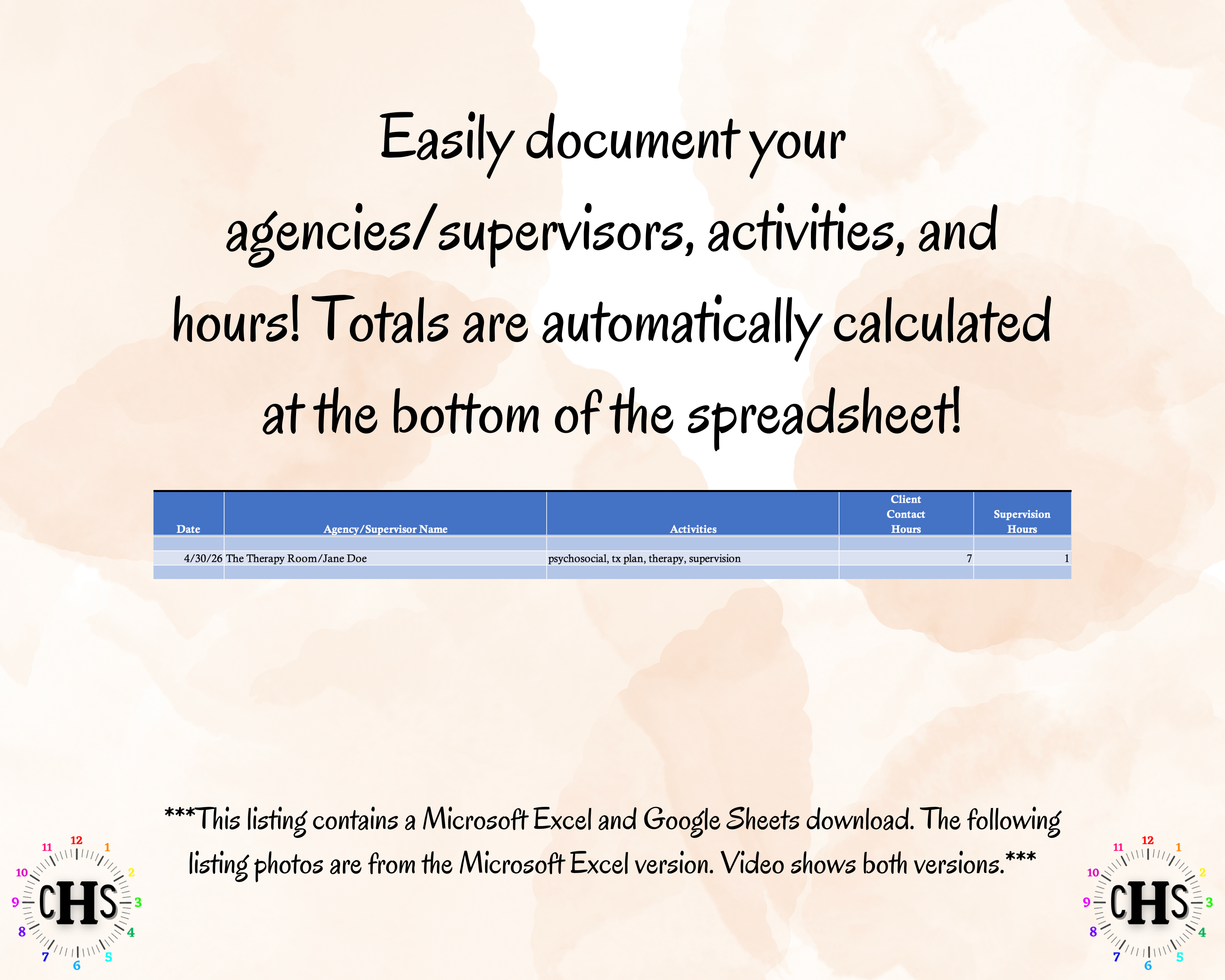 New York, LCSW Hours Tracker, Clinical Supervision Log for Master Social Worker - MSW Student or MSW Graduation Gift