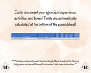 Montana, LCSW Hours Tracker, Clinical Supervision Log for Master Social Worker - MSW Student or MSW Graduation Gift