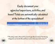 Ohio IMFT, Clinical Hours Tracker, Supervision Log for Marriage and Family Therapist Intern - Therapy Graduation Gift