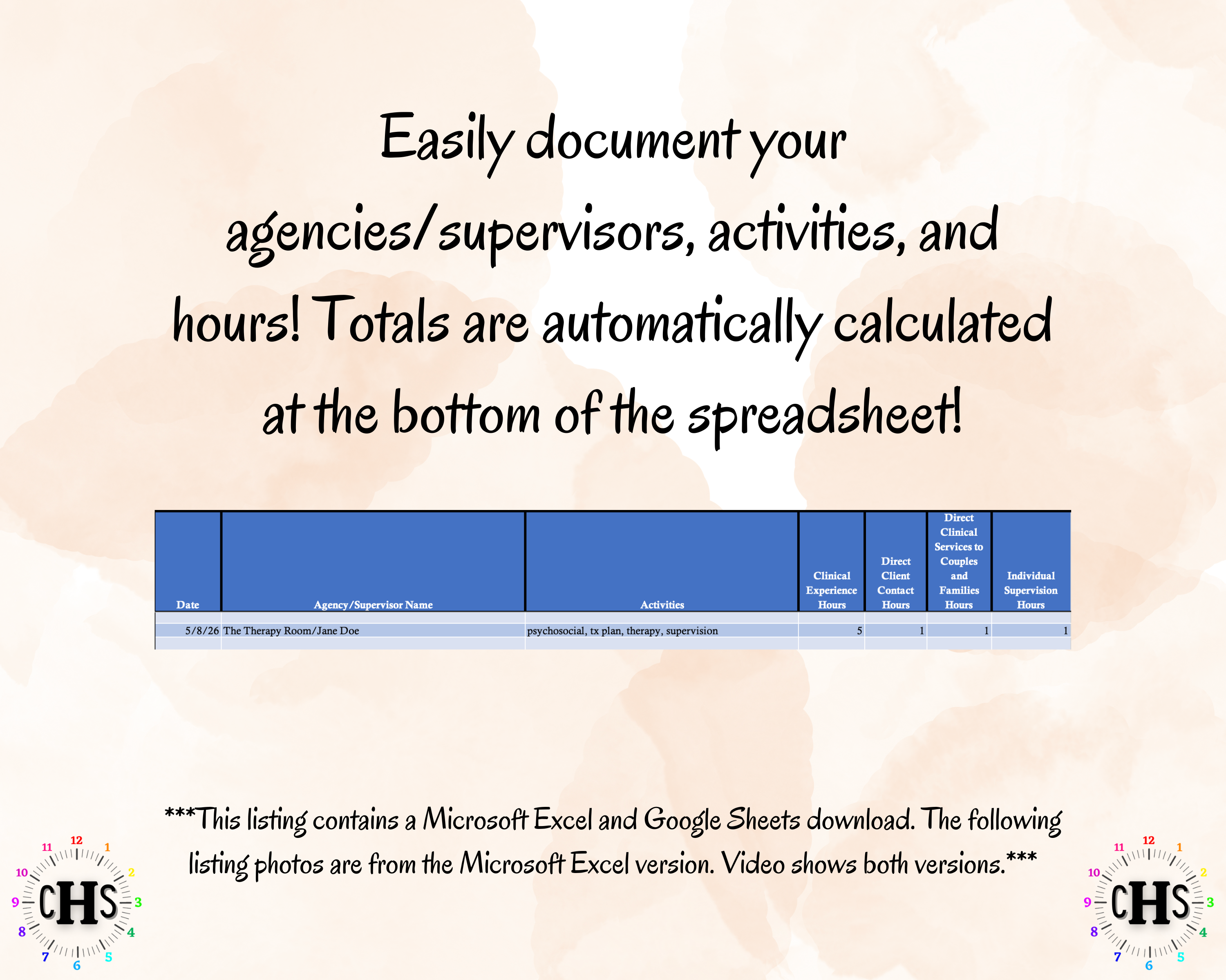 Wyoming LMFT, Clinical Hours Tracker, Supervision Log for Provisional Licensed Marriage and Family Therapist - Therapy Graduation Gift