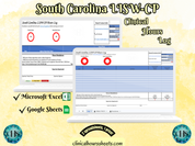 South Carolina LISW-CP, Clinical Hours Tracker, Supervision Log for Master Social Worker - Student or MSW Graduation Gift