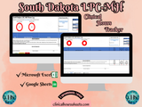 South Dakota LPCMH, Clinical Hours Tracker, Supervision Log for Licensed Professional Counselor - Counseling Graduation Gift