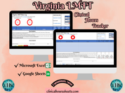 Virginia LMFT, Clinical Hours Tracker, Supervision Log for Marriage and Family Therapist Resident - Therapy Graduation Gift