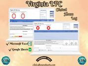 Virginia LPC, Clinical Hours Tracker, Supervision Log for Licensed Professional Counselor Resident - Counseling Graduation Gift