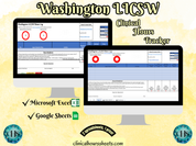 Washington LICSW, Clinical Hours Tracker, Supervision Log for Master Social Worker - MSW Student or MSW Graduation Gift