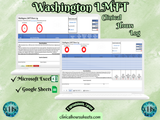 Washington LMFT, Clinical Hours Tracker, Supervision Log for Licensed Marriage and Family Therapy Associate - Therapist Graduation Gift