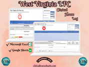 West Virginia LPC, Clinical Hours Tracker, Supervision Log for Provisional Licensed Professional Counselor - Counseling Graduation Gift