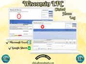 Wisconsin LPC, Clinical Hours Tracker, Supervision Log for Licensed Professional Counselor Trainee - Counseling Graduation Gift