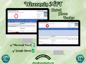 Wisconsin MFT, Clinical Hours Tracker, Supervision Log for Marriage and Family Therapist In Training - Therapy Graduation Gift