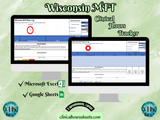 Wisconsin MFT, Clinical Hours Tracker, Supervision Log for Marriage and Family Therapist In Training - Therapy Graduation Gift