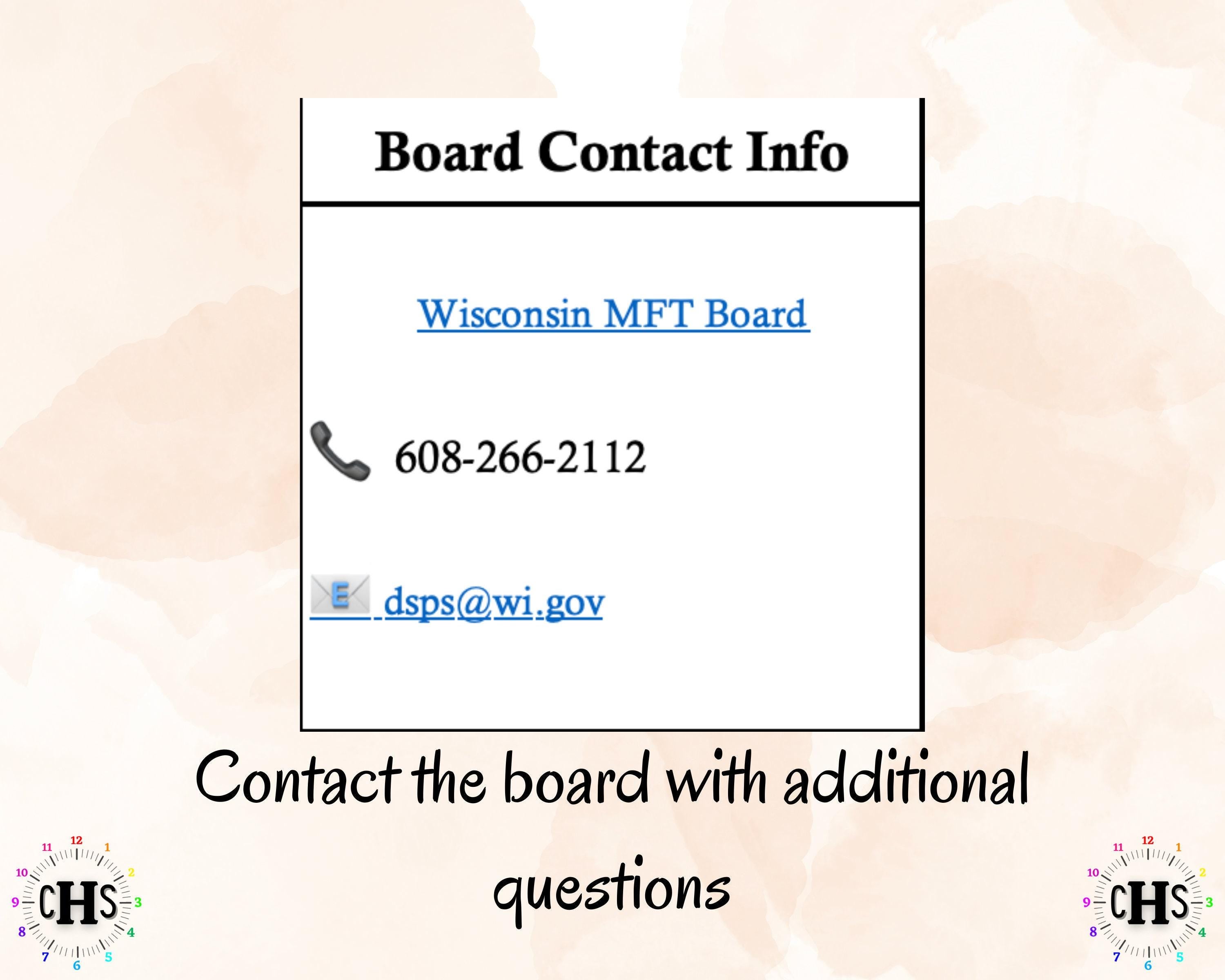 Wisconsin MFT, Clinical Hours Tracker, Supervision Log for Marriage and Family Therapist In Training - Therapy Graduation Gift