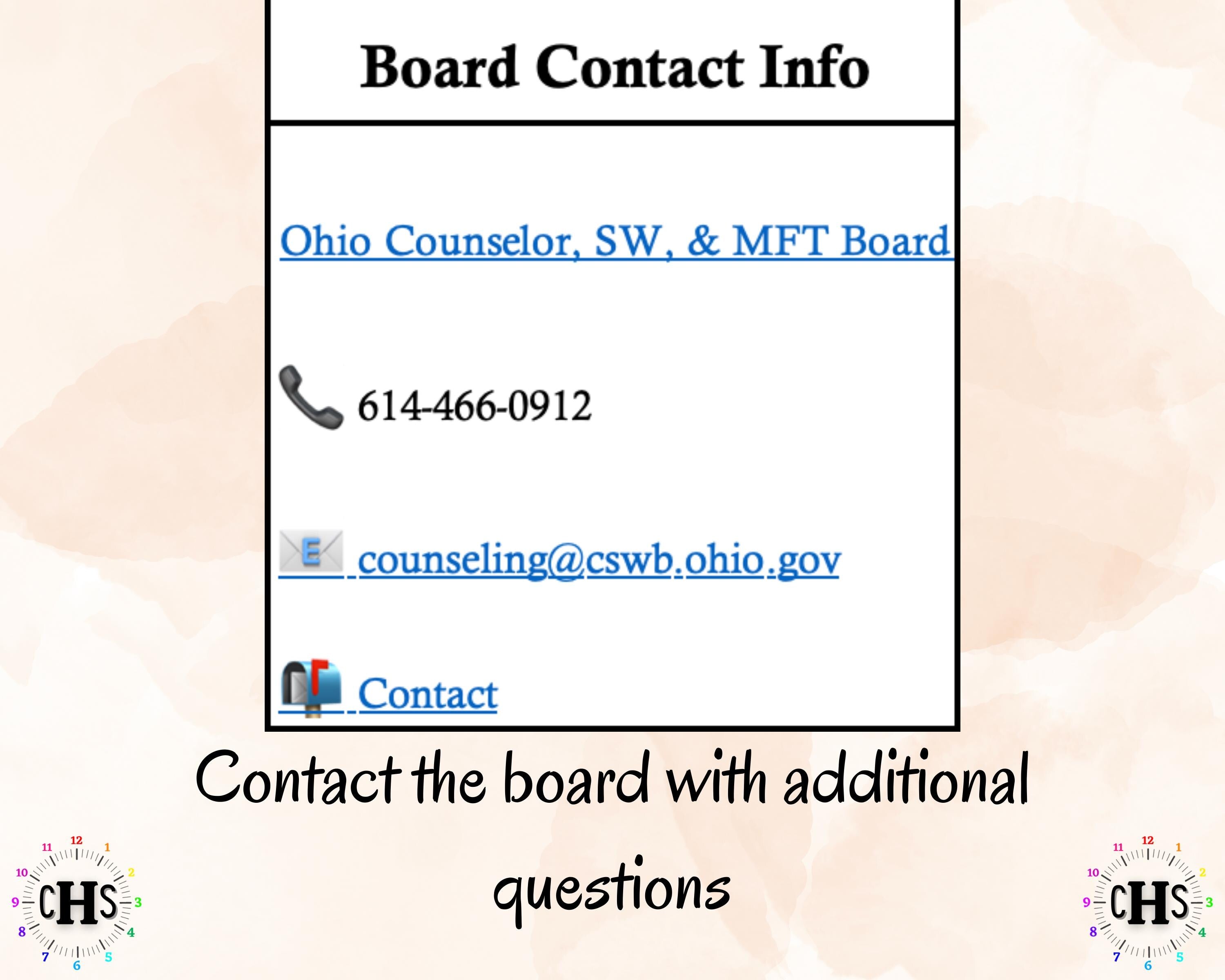 Ohio LPCC, Clinical Hours Tracker, Supervision Log for Licensed Professional Counselor - Counseling Graduation Gift