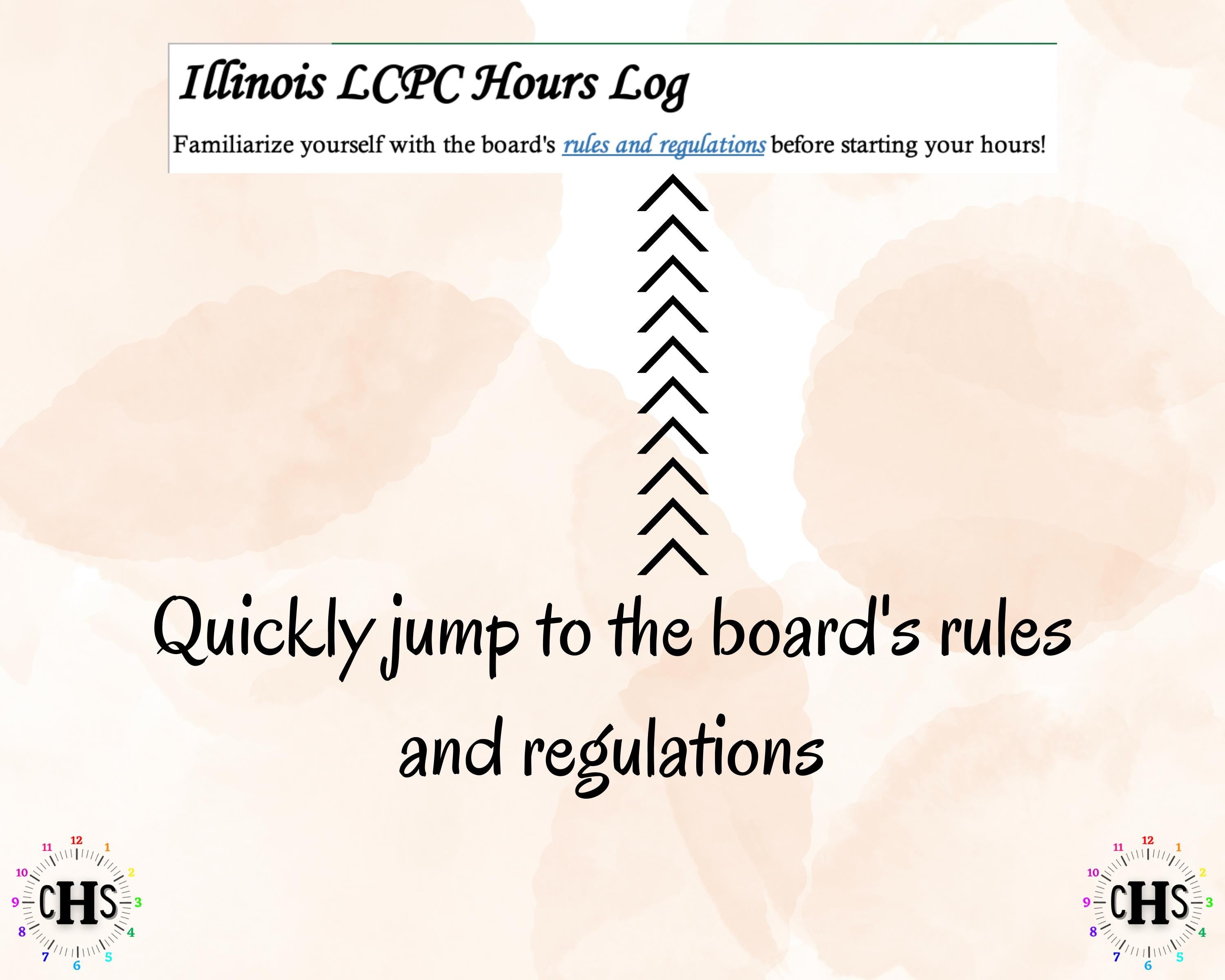 Illinois LCPC, Clinical Hours Tracker, Supervision Log for Licensed Professional Counselor - Counseling Graduation Gift