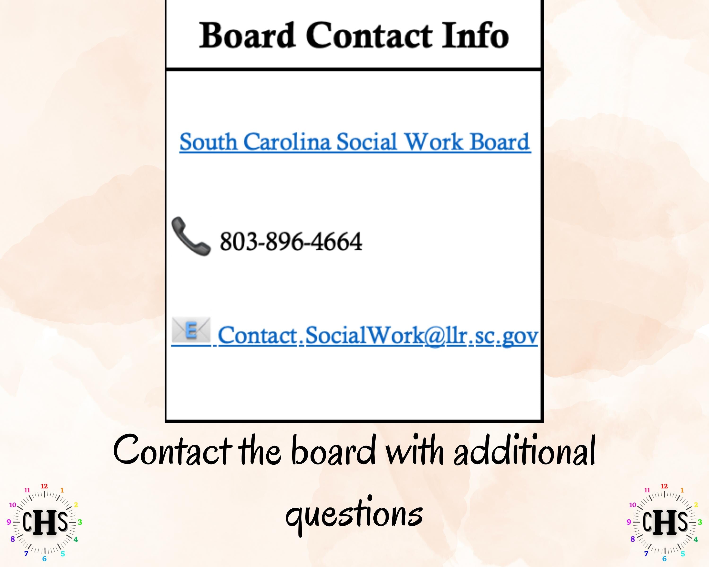 South Carolina LISW-CP, Clinical Hours Tracker, Supervision Log for Master Social Worker - Student or MSW Graduation Gift