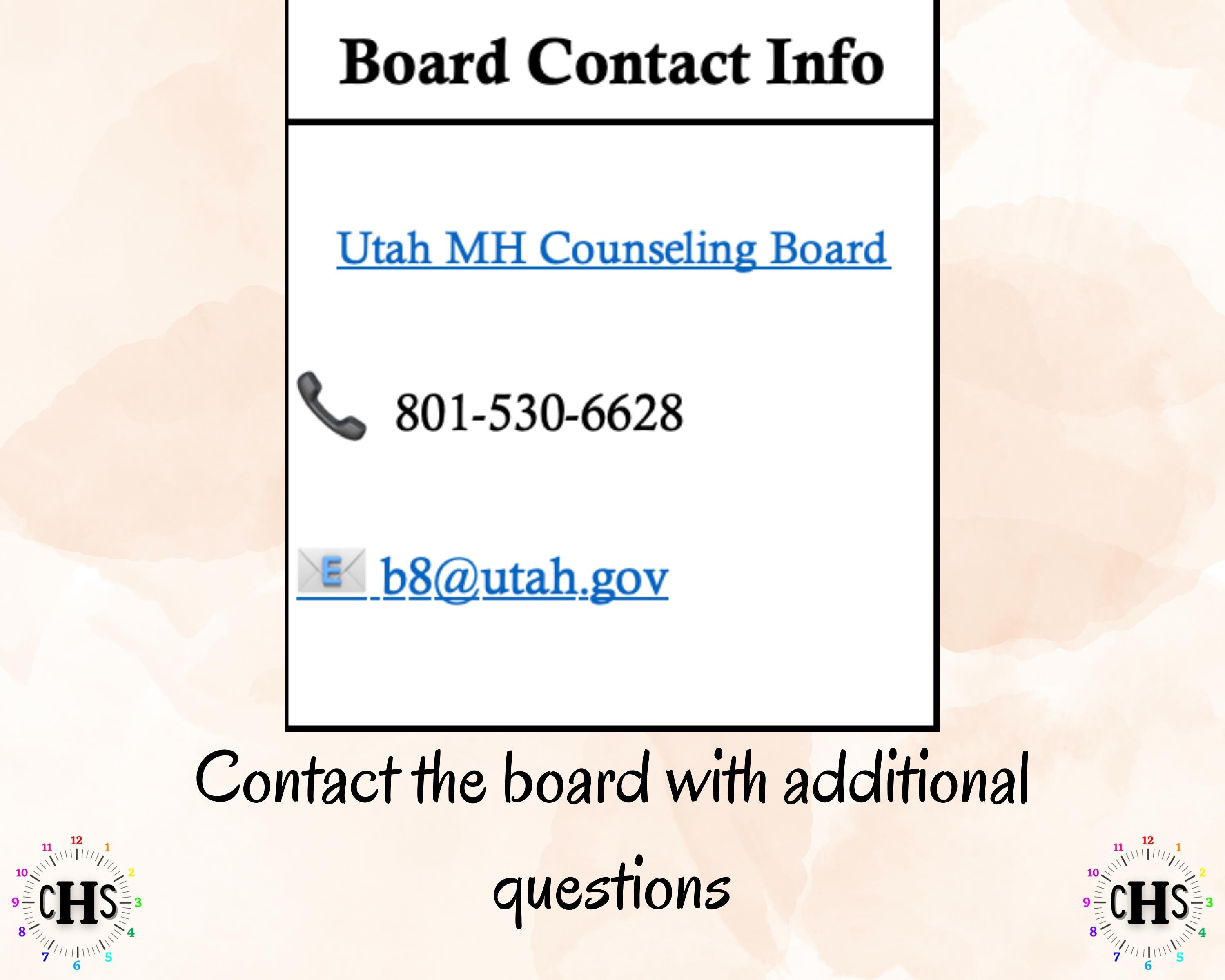Utah CMHC, Clinical Hours Tracker, Supervision Log for Licensed Associate Clinical Mental Health Counselor - Counseling Graduation Gift