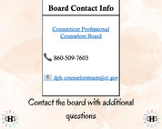 Connecticut LPC, Clinical Hours Tracker, Supervision Log for Licensed Professional Counselor Associate - Counseling Graduation Gift