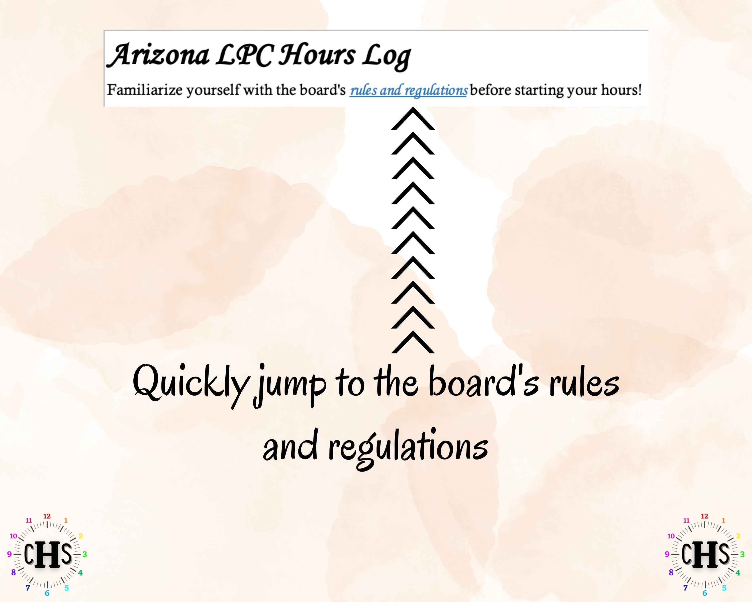 Arizona LPC, Clinical Hours Tracker, Supervision Log for Licensed Associate Counselor - Counseling Graduation Gift