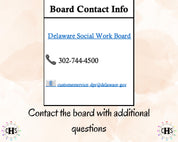 Delaware, LCSW Hours Tracker, Clinical Supervision Form for Master Social Worker - MSW Student or MSW Graduation Gift