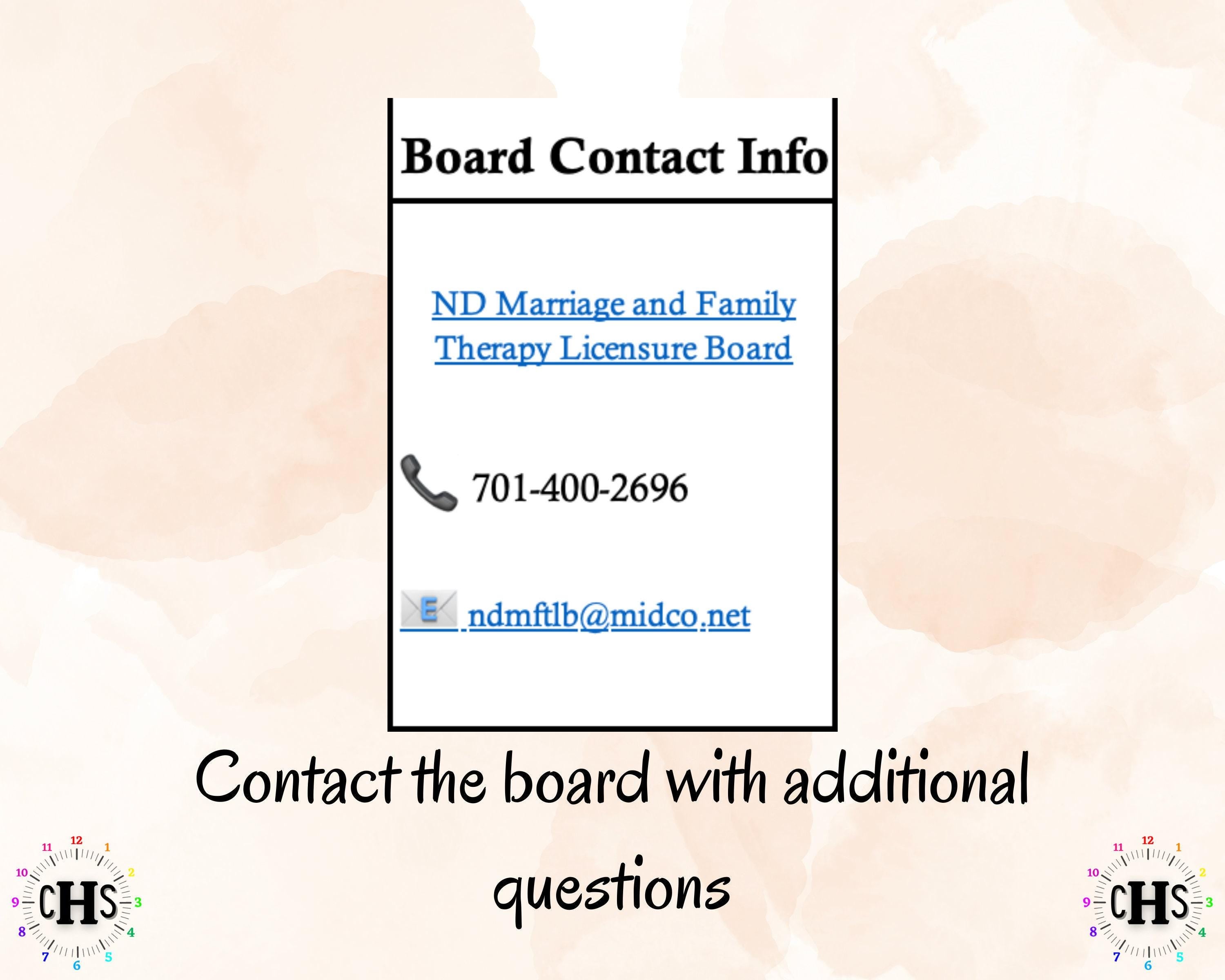 North Dakota LMFT, Clinical Hours Tracker, Supervision Log for Licensed Associate Marriage and Family Therapist - Therapy Graduation Gift