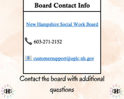New Hampshire LICSW, Clinical Hours Tracker, Supervision Log for Master Social Worker - MSW Student or MSW Graduation Gift