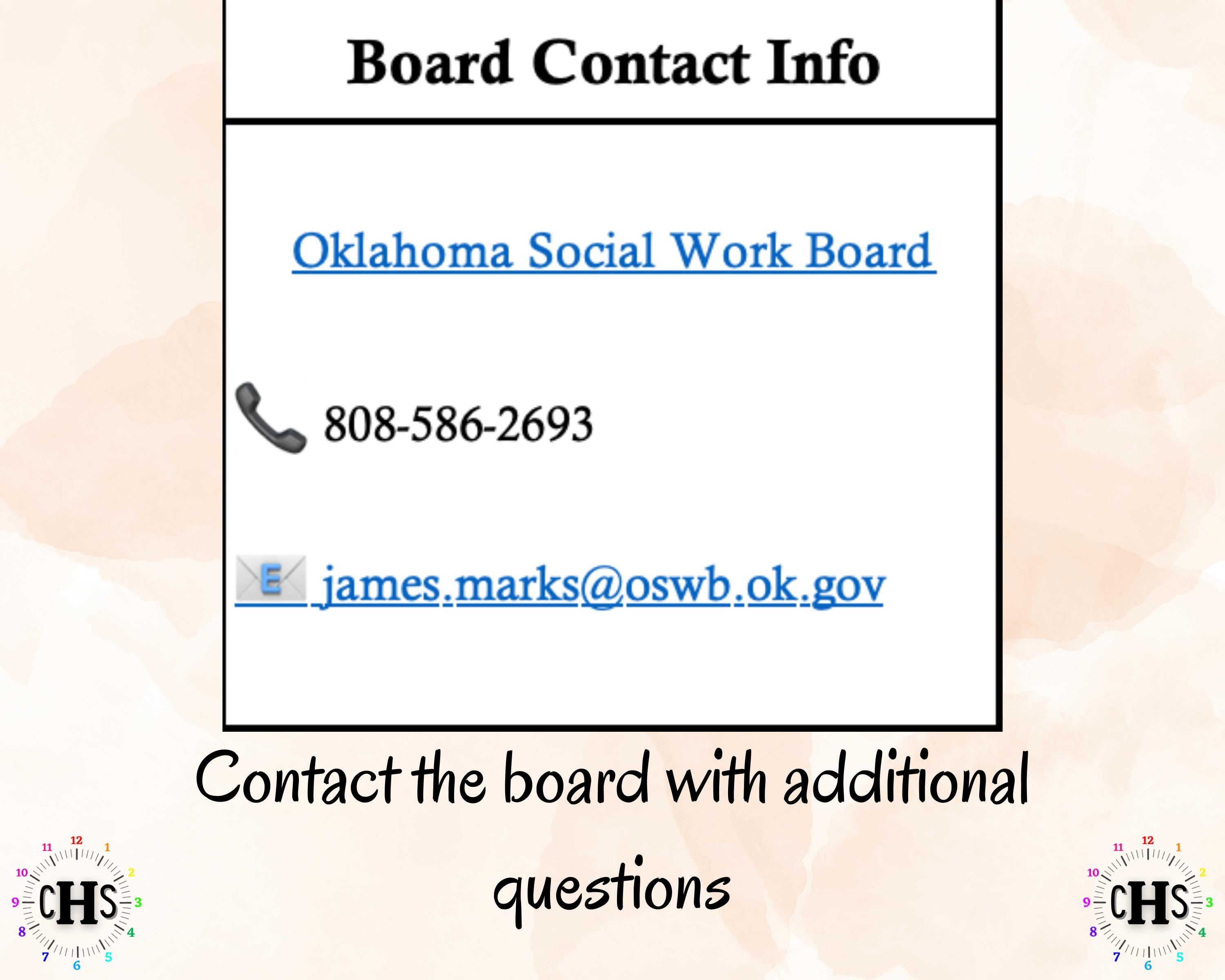 Oklahoma, LCSW Hours Tracker, Clinical Supervision Log for Master Social Worker - MSW Student or MSW Graduation Gift
