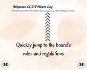Arkansas, LCSW Hours Tracker, Clinical Supervision Form for Master Social Worker - MSW Student or MSW Graduation Gift