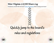 West Virginia LICSW, Clinical Hours Tracker, Supervision Log for Master Social Worker - MSW Student or MSW Graduation Gift