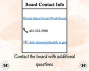 Rhode Island LICSW, Clinical Hours Tracker, Supervision Log for Master Social Worker - MSW Student or MSW Graduation Gift