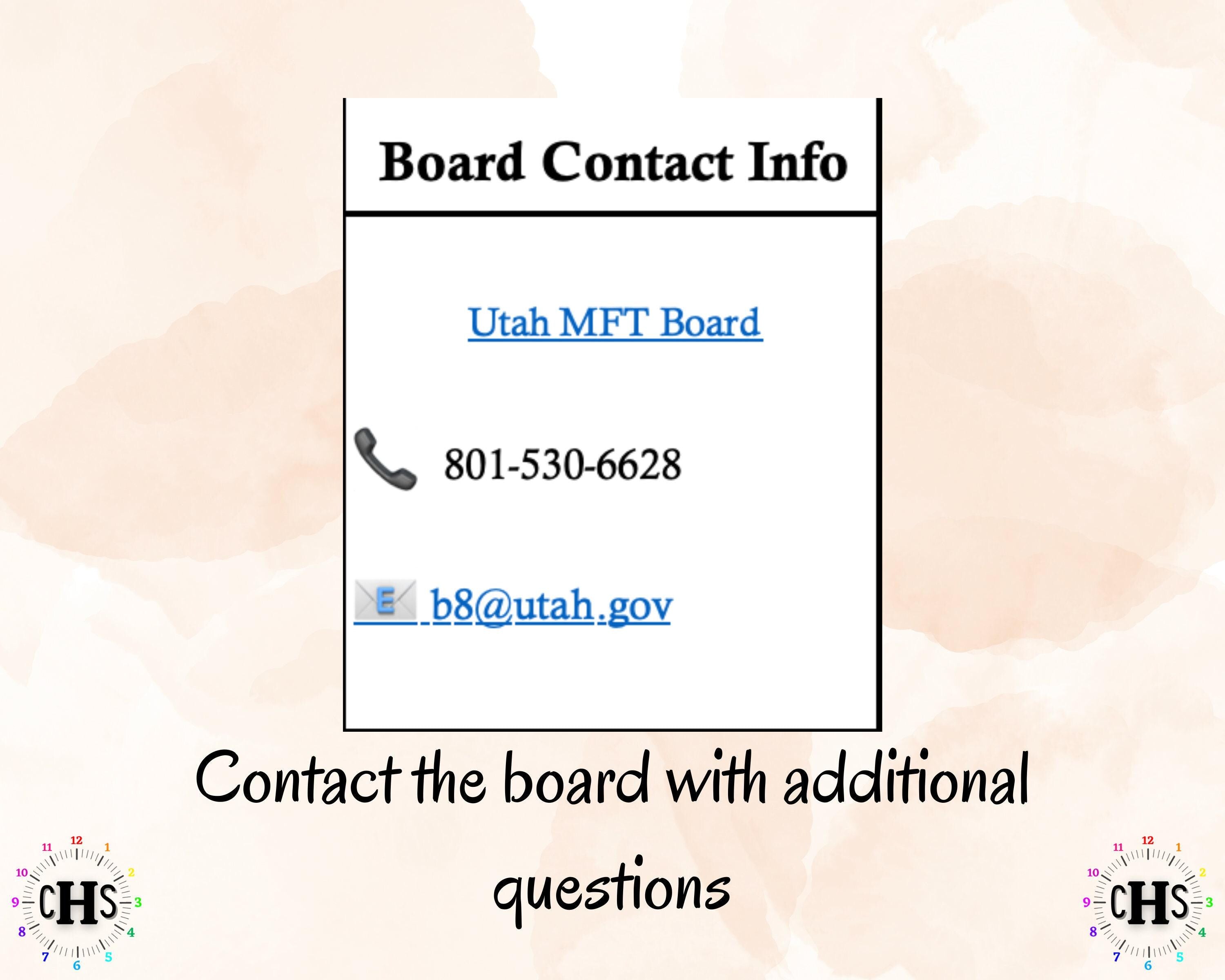 Utah LMFT, Clinical Hours Tracker, Supervision Log for Associate Marriage and Family Therapist - Therapy Graduation Gift