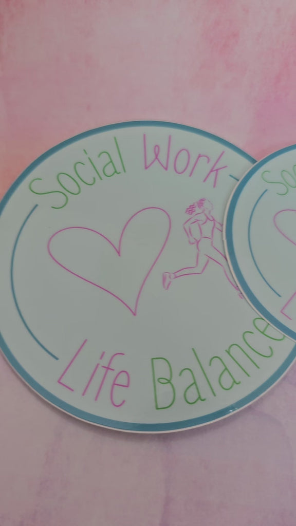 Mental Health Running Art Decor for Social Worker