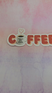 Social Worker Sticker for Coffee Addict, Vinyl Sticker Designs for Mental Health Office Decor, Social Work Student MSW Graduation Gift