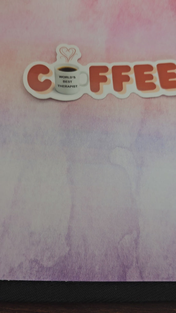 World's Best Therapist Coffee Addict Sticker