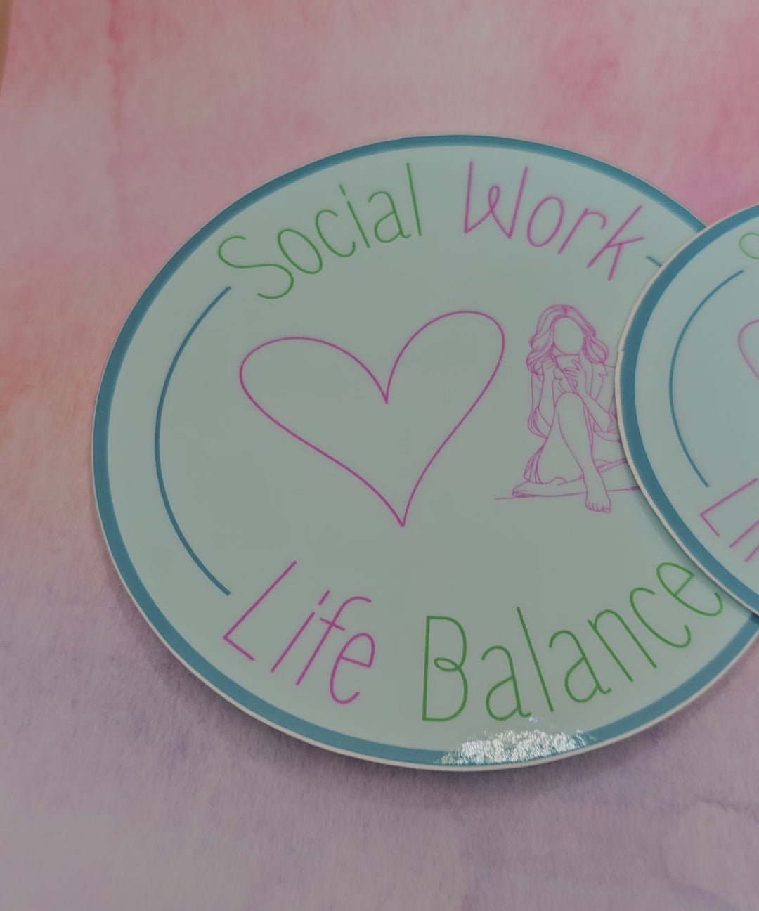 Coffee Self Care Mindfulness Sticker for Social Worker