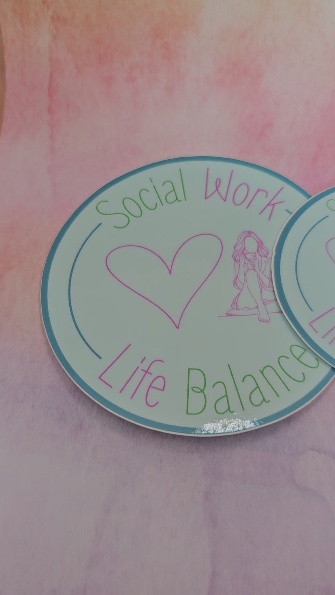 Coffee Self Care Mindfulness Sticker for Social Worker